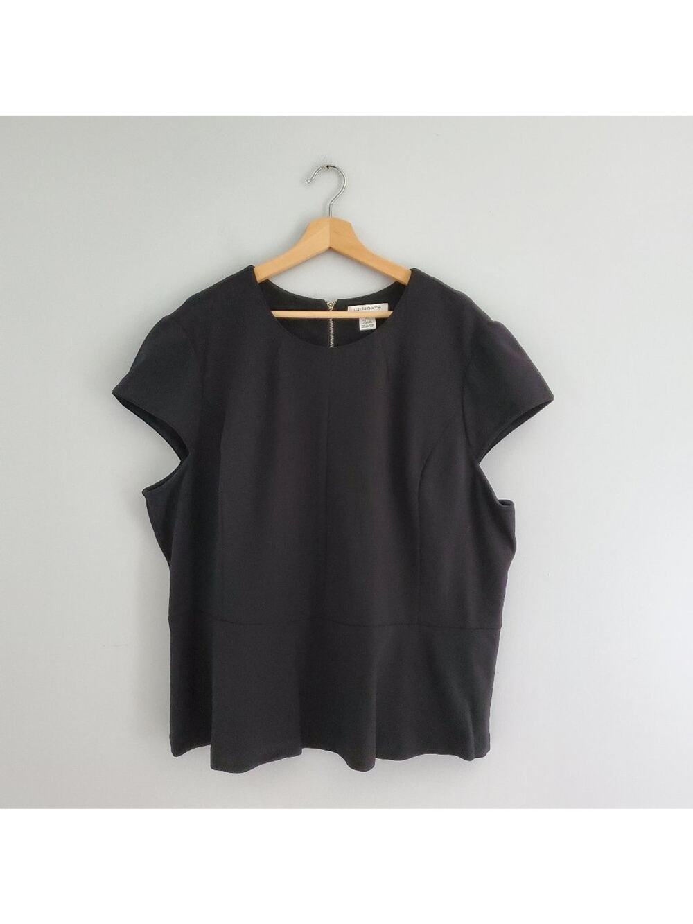 Liz Claiborne Women's Short Sleeve Peplum Top Size 3X